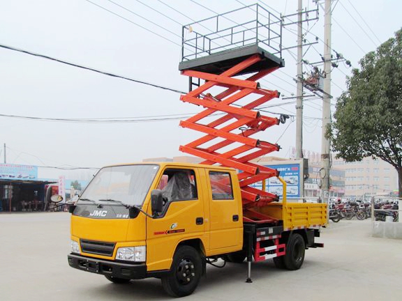 江铃顺达剪叉式高空升降平台车(6-12米)