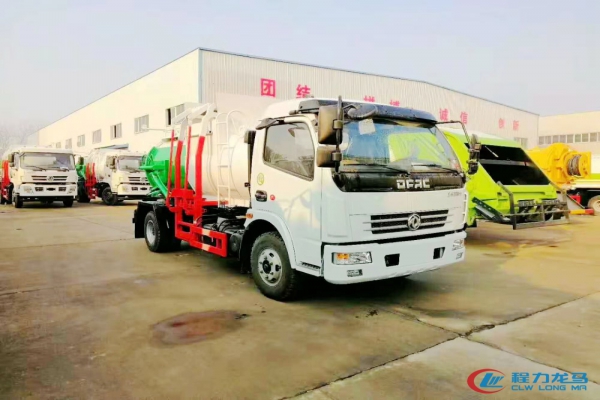 东风大多利卡餐厨垃圾车(圆罐)