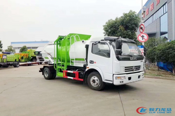 东风大多利卡餐厨垃圾车(圆罐)