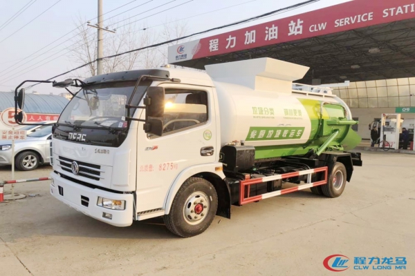 东风大多利卡餐厨垃圾车(圆罐)