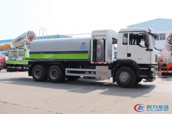 国六重汽汕德卡后双桥多功能抑尘车