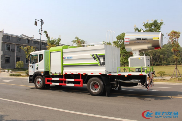 国六东风多利卡D9抑尘车(方形厢体、60--120米高端雾炮)