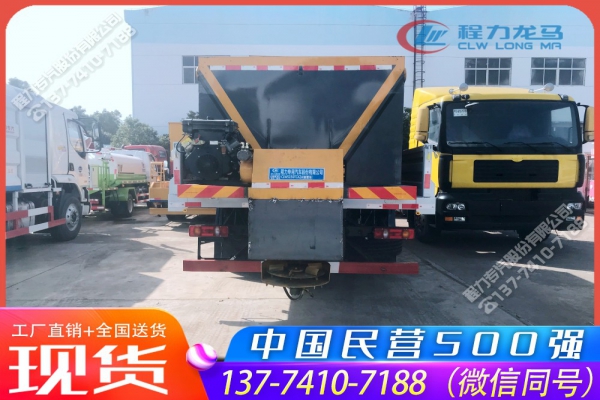 东风天锦多功能融雪剂撒布除雪车