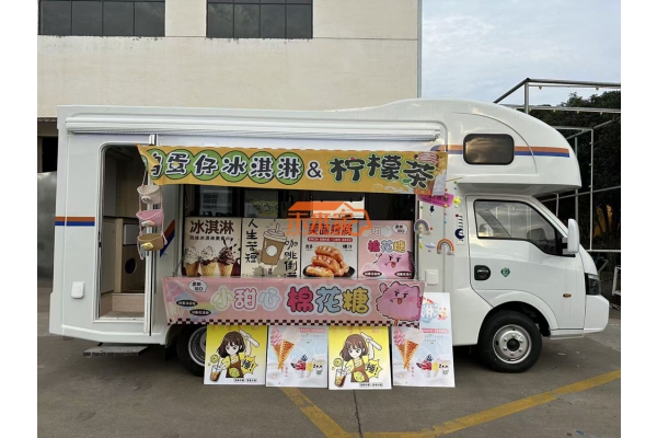 东风途逸移动售货房车,多功能移动售卖车