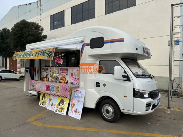 东风途逸移动售货房车 轻卡旅居式移动售卖车